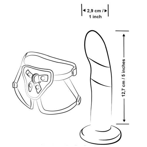 Romp Piccolo Silicone Strap-on Belt Set [8]