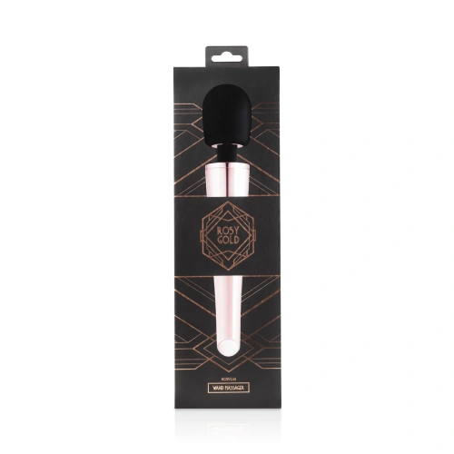 Powerful rechargeable wand massager Rosy Gold [10]