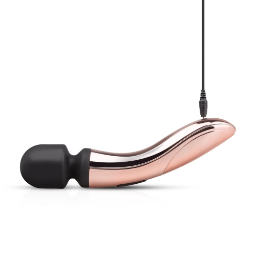 ​Rechargeable Curved Wand Massager Rosy Gold [2]