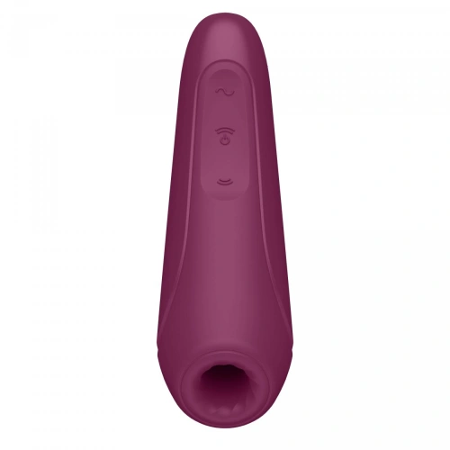 Clitoral stimulator with vibrations Satisfyer Curvy 1 Plus red with App [5]