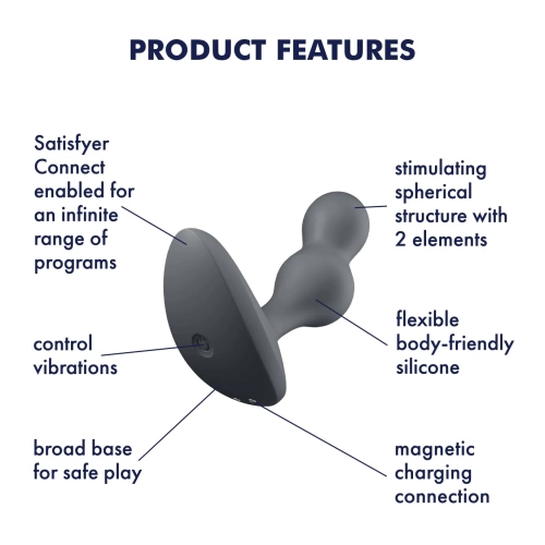 Deep Diver Rechargeable Anal Stimulator Gray [6]