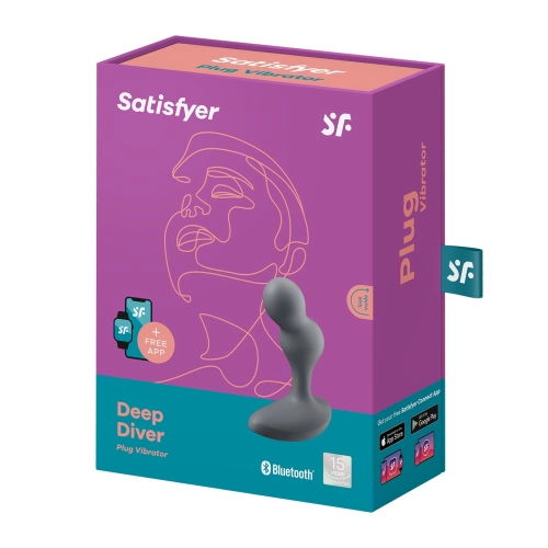 Deep Diver Rechargeable Anal Stimulator Gray [7]