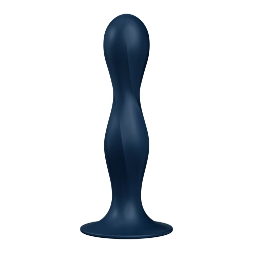 Silicone Satisfyer Double Ball-R Dildo Blue