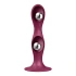 Irina Silicone Satisfyer Double Ball-R Bordeaux Dildo [1]