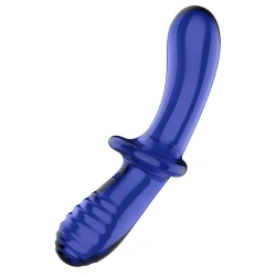Irina Glass double dildo Satisfyer Double Crystal blue
