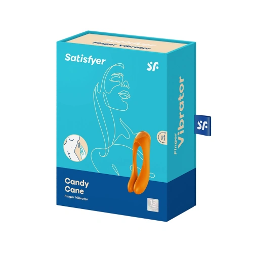 Satisfyer Candy Cane Orange Rechargeable Finger Stimulator [7]