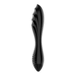 Veronica Color Double Sided Glass Dildo Satisfyer Dazzling Black