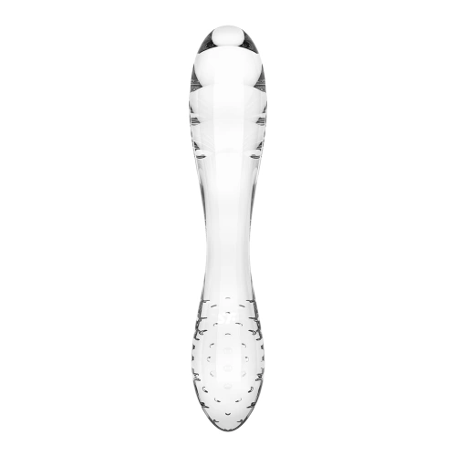 Veronica new Satisfyer Dazzling Double Sided Glass Dildo Transparent [3]