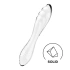 Veronica new Satisfyer Dazzling Double Sided Glass Dildo Transparent [4]