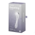 Veronica new Satisfyer Dazzling Double Sided Glass Dildo Transparent