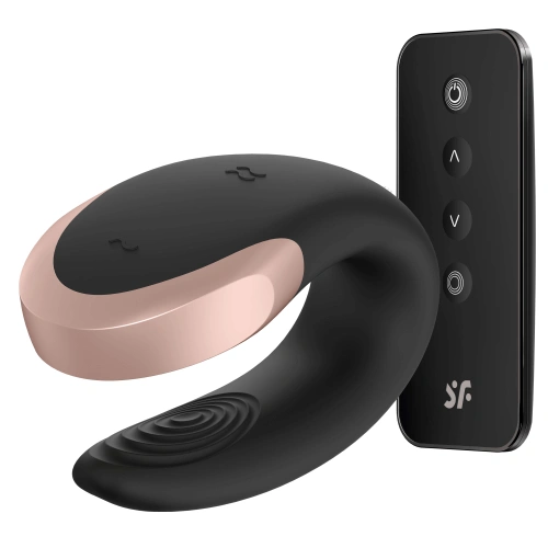 Vibrator for couples Satisfyer Double Love black with remote and App [1]