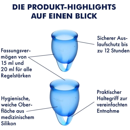 Menstrual cups Satisfyer Feel Confident blue [4]