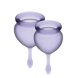 Satisfyer Feel Good menstrual cups purple