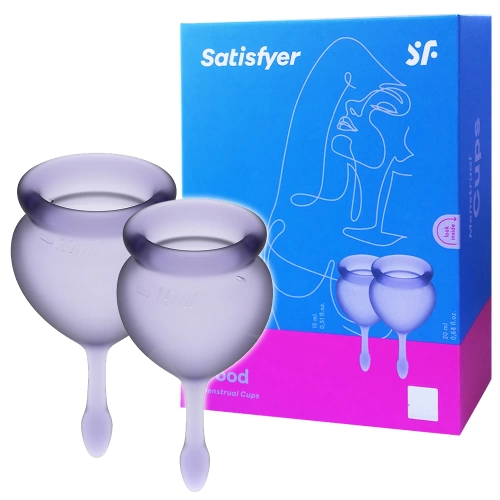 Satisfyer Feel Good menstrual cups purple [3]