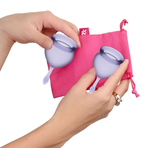 Satisfyer Feel Good menstrual cups purple [4]