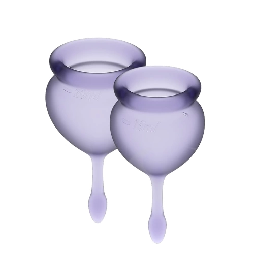 Satisfyer Feel Good menstrual cups purple
