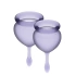 Satisfyer Feel Good menstrual cups purple
