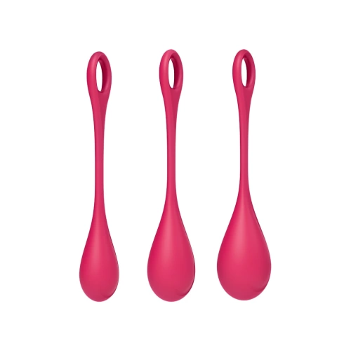 Set of silicone vaginal balls with additional weights Satisfyer Yoni Power 1 red [2]