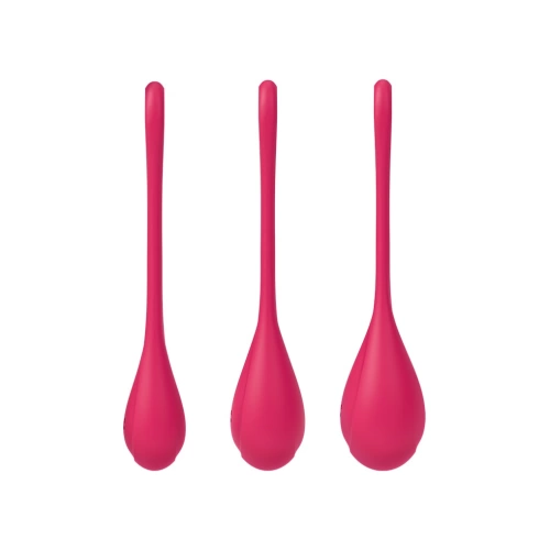 Set of silicone vaginal balls with additional weights Satisfyer Yoni Power 1 red [3]
