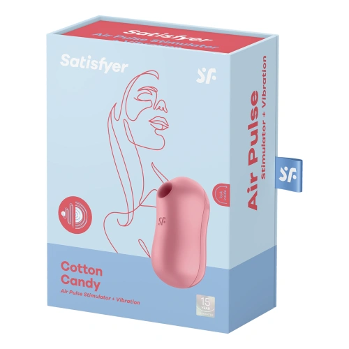 Suction clitoris stimulator with vibrations Cotton Candy pink [7]
