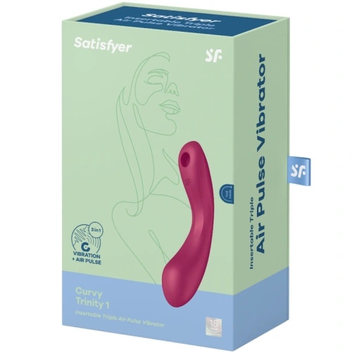 Satisfyer Curvy Trinity 1 2 in 1 suction clitoris stimulator and vibrator [9]