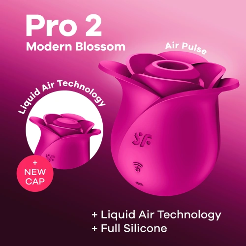 Irina Rechargeable clitoris stimulator rose Satisfyer Pro 2 Modern Blossom pink [5]