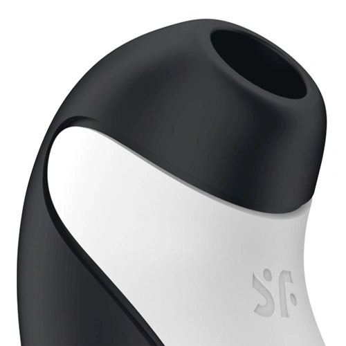 Nina - Satisfyer Orca Rechargeable Silicone Clitoris Stimulator Black and White [1]