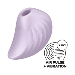 Satisfyer Pearl Diver purple suction and vibration clitoral stimulator