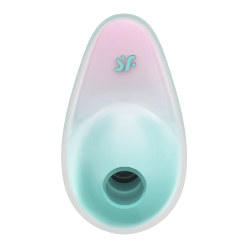 New Satisfyer Pixie Dust Rechargeable Non-Contact Vibrating Clitoris Stimulator Mint/Pink [1]