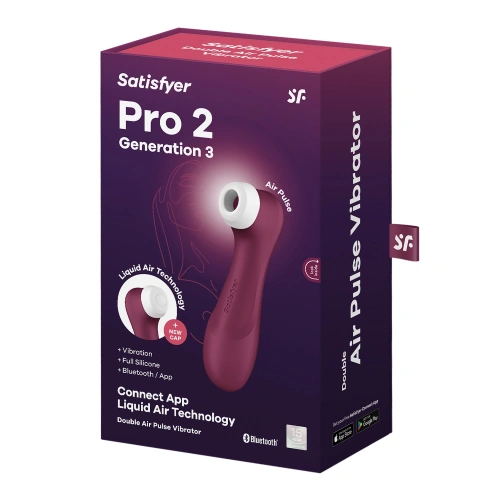 Suction stimulator with vibrations and App Satisfyer Pro 2 Generation 3 red [9]