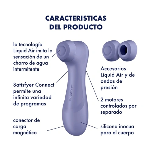 Suction stimulator with vibration and App Satisfyer Pro 2 Generation 3 purple [8]