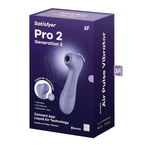 Suction stimulator with vibration and App Satisfyer Pro 2 Generation 3 purple [9]