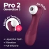 Satisfyer Pro 2 Generation 3 suction and vibrating clitoral stimulator red [1]