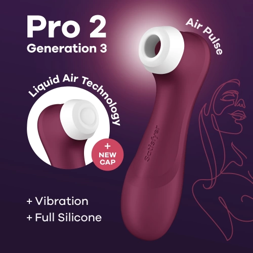 Satisfyer Pro 2 Generation 3 suction and vibrating clitoral stimulator red [6]