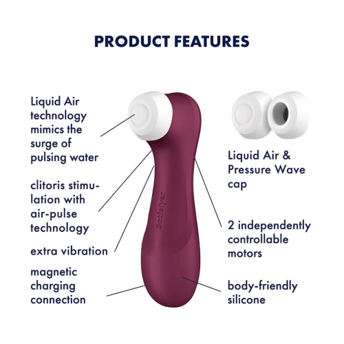 Satisfyer Pro 2 Generation 3 suction and vibrating clitoral stimulator red [7]