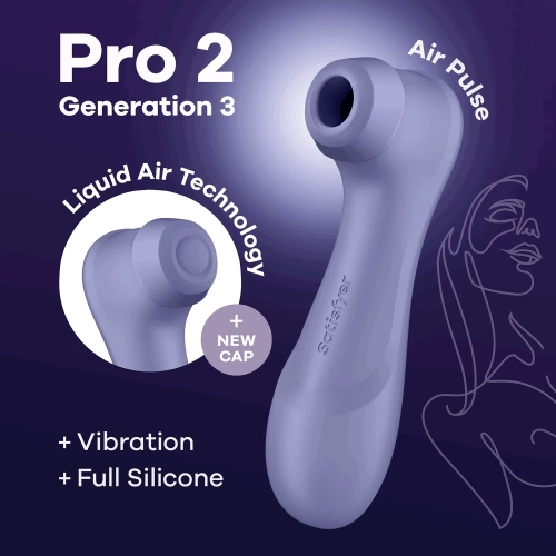 Satisfyer Pro 2 Generation 3 Suction and Vibrating Clitoris Stimulator Purple [4]