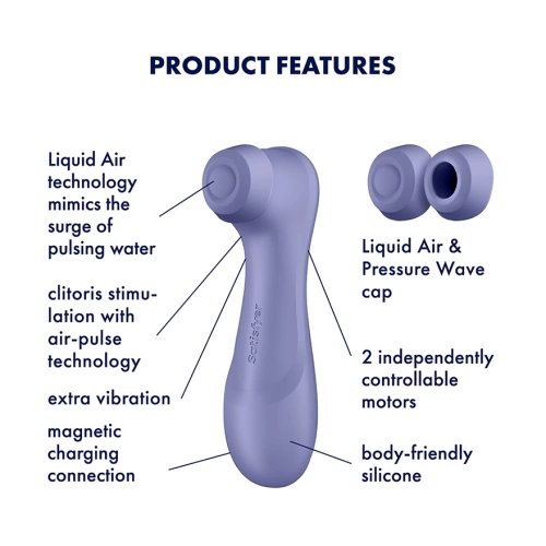 Satisfyer Pro 2 Generation 3 Suction and Vibrating Clitoris Stimulator Purple [7]