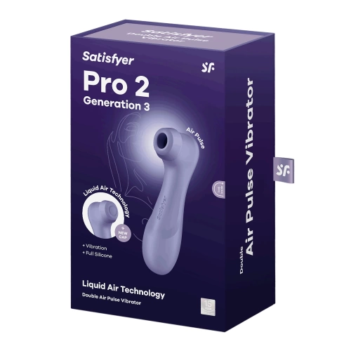 Satisfyer Pro 2 Generation 3 Suction and Vibrating Clitoris Stimulator Purple [8]