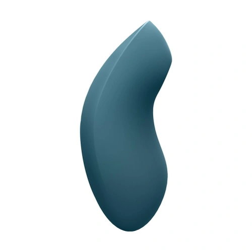 2 in 1 Clitoris stimulator made of silicone with vibrations and air waves Satisfyer Vulva Lover 2 blue [4]