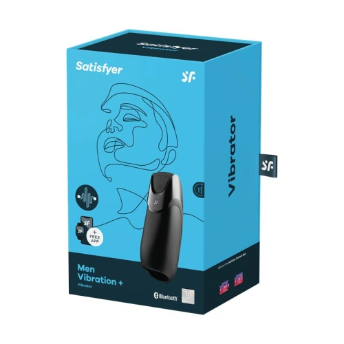 Rechargeable vibrating masturbator with App Satisfyer Men Vibration Plus [6]