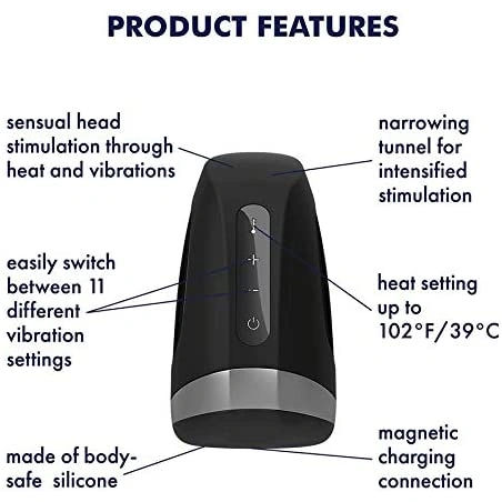 ​Luxury heating vibrating masturbator Satisfyer Men Heat Vibration [9]