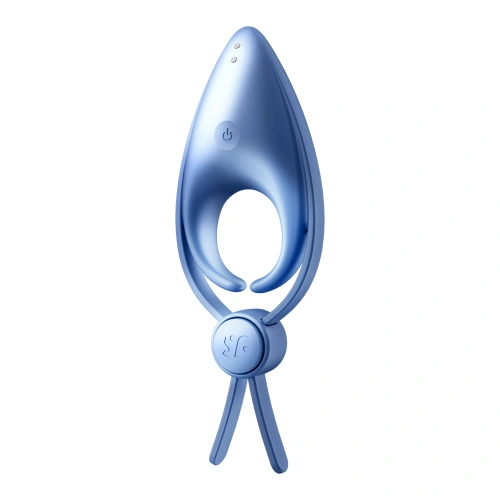 Satisfyer Sniper Blue Silicone Refillable Penis Ring [1]