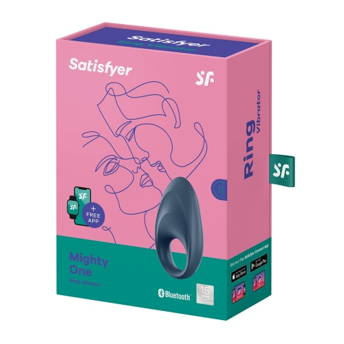Satisfyer Mighty One Rechargeable Vibrating Penis Ring with App [6]