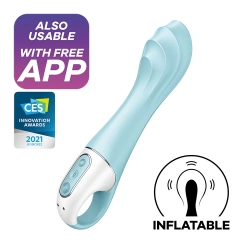 Inflatable vibrator Satisfyer Air Pump Vibrator 5+ blue