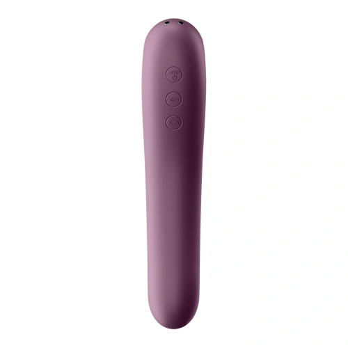 Satisfyer Dual Kiss burgundy suction stimulator and vibrator [3]