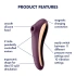 Satisfyer Dual Kiss burgundy suction stimulator and vibrator [4]