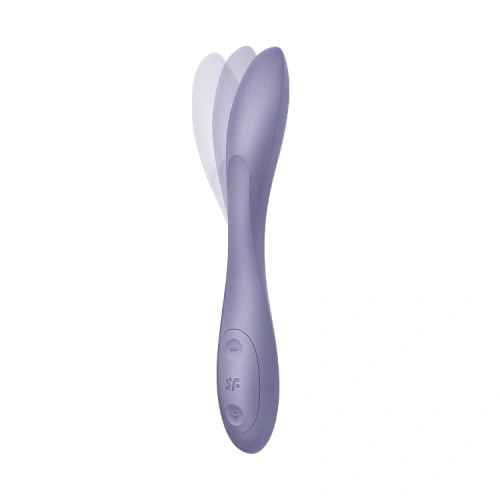 Rechargeable silicone G-spot vibrator Flex 2 purple [5]