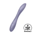 Rechargeable silicone G-spot vibrator Flex 2 purple