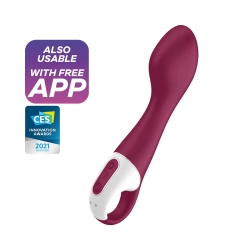 Luxury G-spot vibrator with heating and App Satisfyer Hot Spot