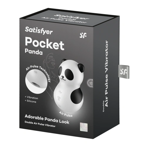 Satisfyer Pocket Panda Rechargeable Clitoral Stimulator with Vibrations and Airflows [6]